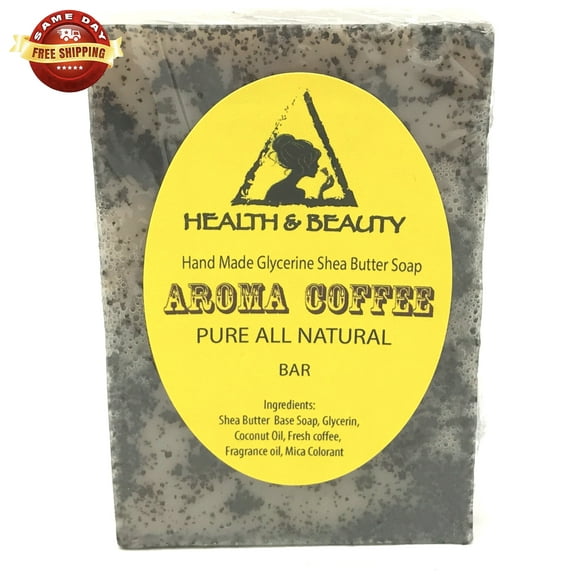 AROMA COFFEE SHEA BUTTER COCONUT HANDMADE SOAP BAR NATURAL MOISTURIZING BODY