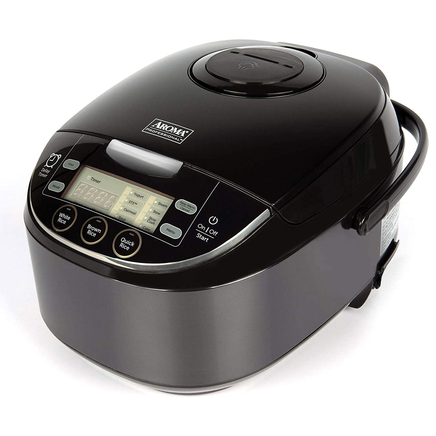 AROMA® Professional 12Cup (cooked), 3Qt. CoolTouch Digital Rice Cooker, Food Steamer & Slow
