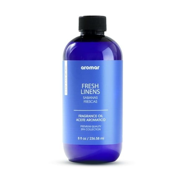 AROMAR Premium Fragrance Oil - Essential Oil for Diffusers & Home Aromatherapy - Fresh Linens 8oz