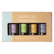Aromatru Comfort Essential Oil Kit with Plug-In Diffuser, 2 fl oz, 4 Count