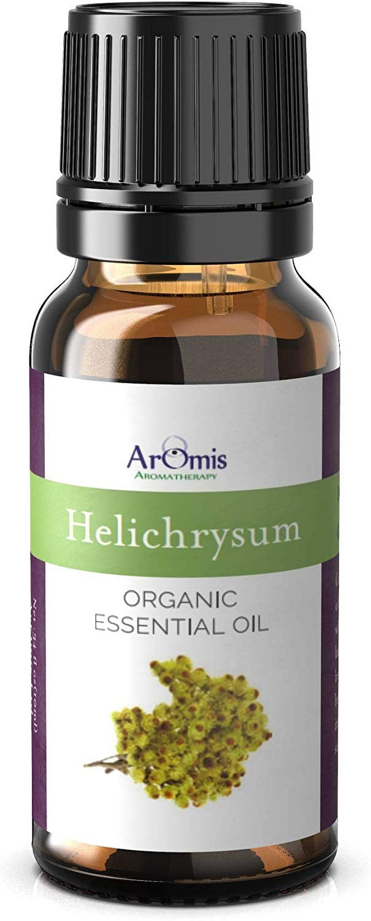 AROMIS Organic Helichrysum Essential Oil - USDA Certified - 100% Pure Therapeutic Grade 30mL (34 Fl Oz), Undiluted, for Aromatherapy Diffuser (Helichrysum Gymnocephalum)