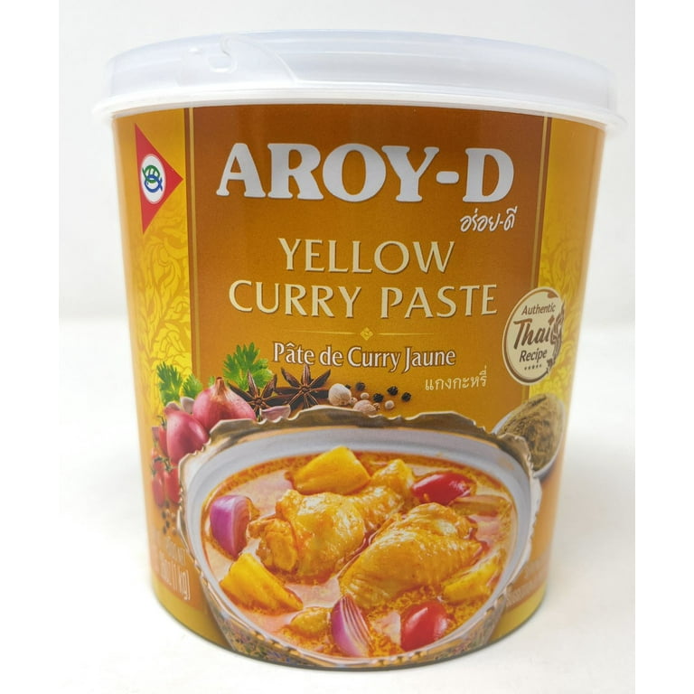AROY-D Authentic Thai Curry Paste, Yellow Curry Paste 1000g