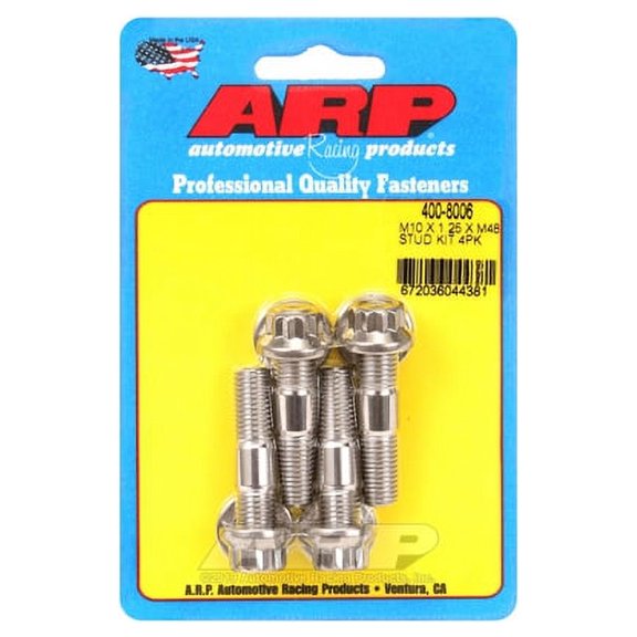 Stud Kit - Broached 4pk 10mm x 1.25 x 48mm