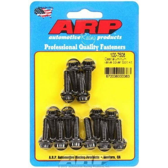 ARP 100-7508 Cast aluminum valve cover bolt kit