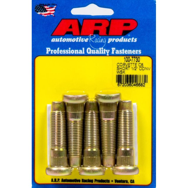 ARP 100-7730 Wheel Stud Kit (5pkC5 Corvette 1/2-20 Conv.) - Walmart.com