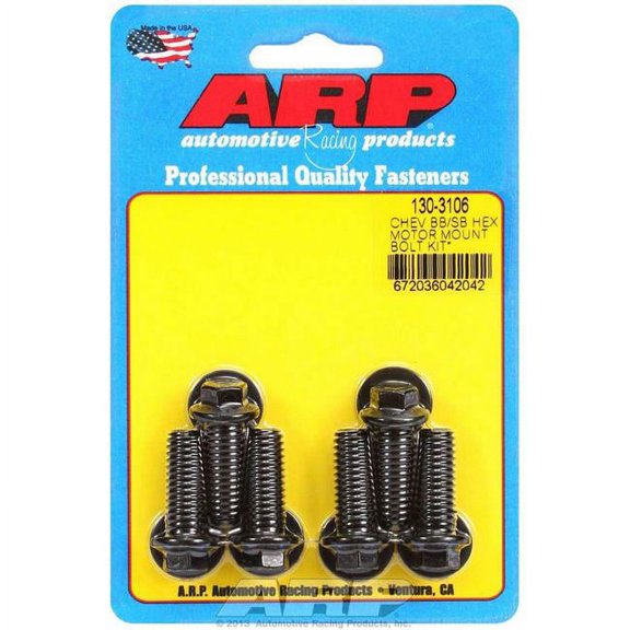 ARP 130-3106 6 Point Motor Mount Bolt Kit for 1985-2005 Chevrolet GM V6 4.3L