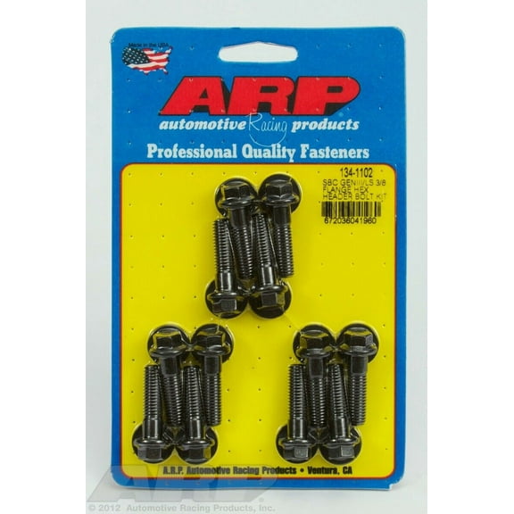 ARP 134-1102 Black SBC/GENIII LS 3/8 flange hex header bolt kit