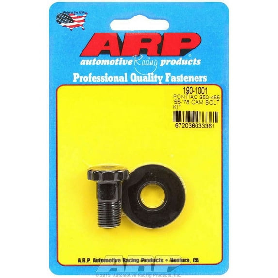 ARP 190-1001 High Performance Series Black Oxide 1/2-20" Thread 1.000" UHL Camshaft Bolt Kit with 3/4" Socket for