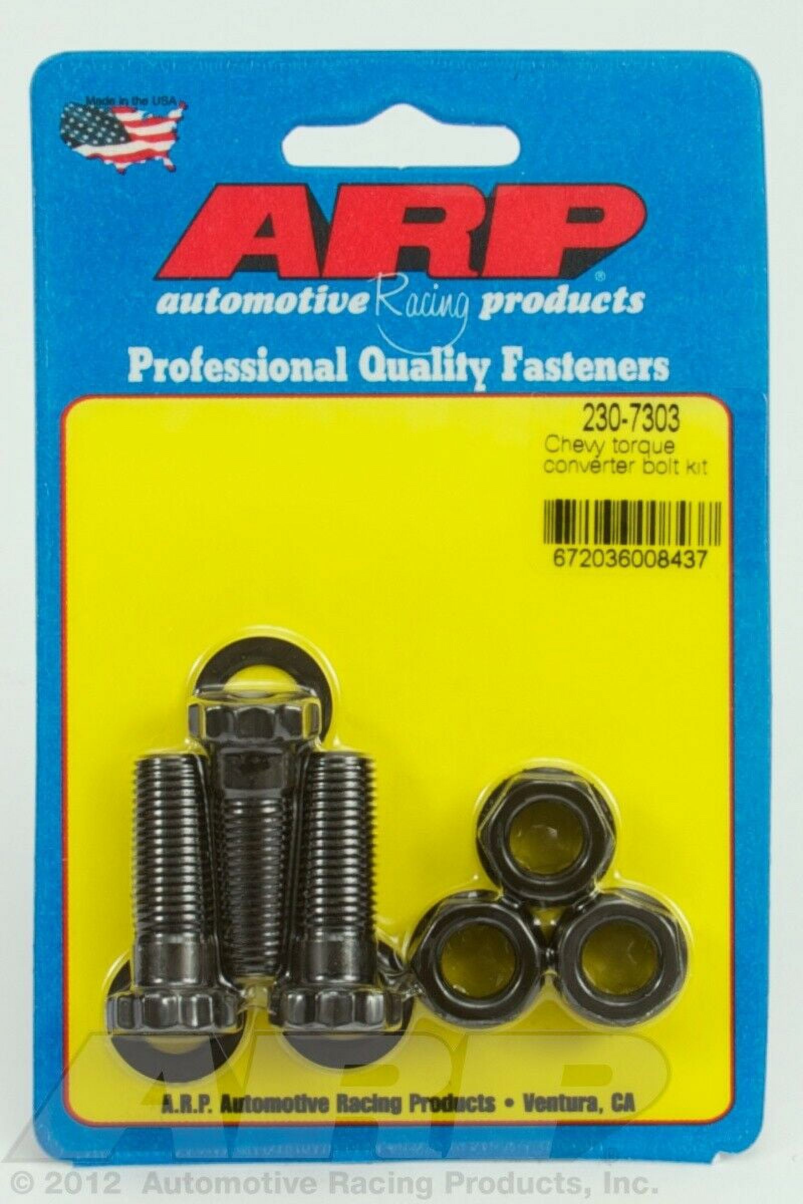 ARP 2307303 Black For Chevy torque converter bolt kit