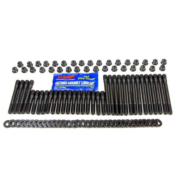 ARP 234-4315 Pro Series Black Oxide 7/16"-3/8" Step Stud Diameter 12-Point Cylinder Head Stud Kit for Small Block Chevy