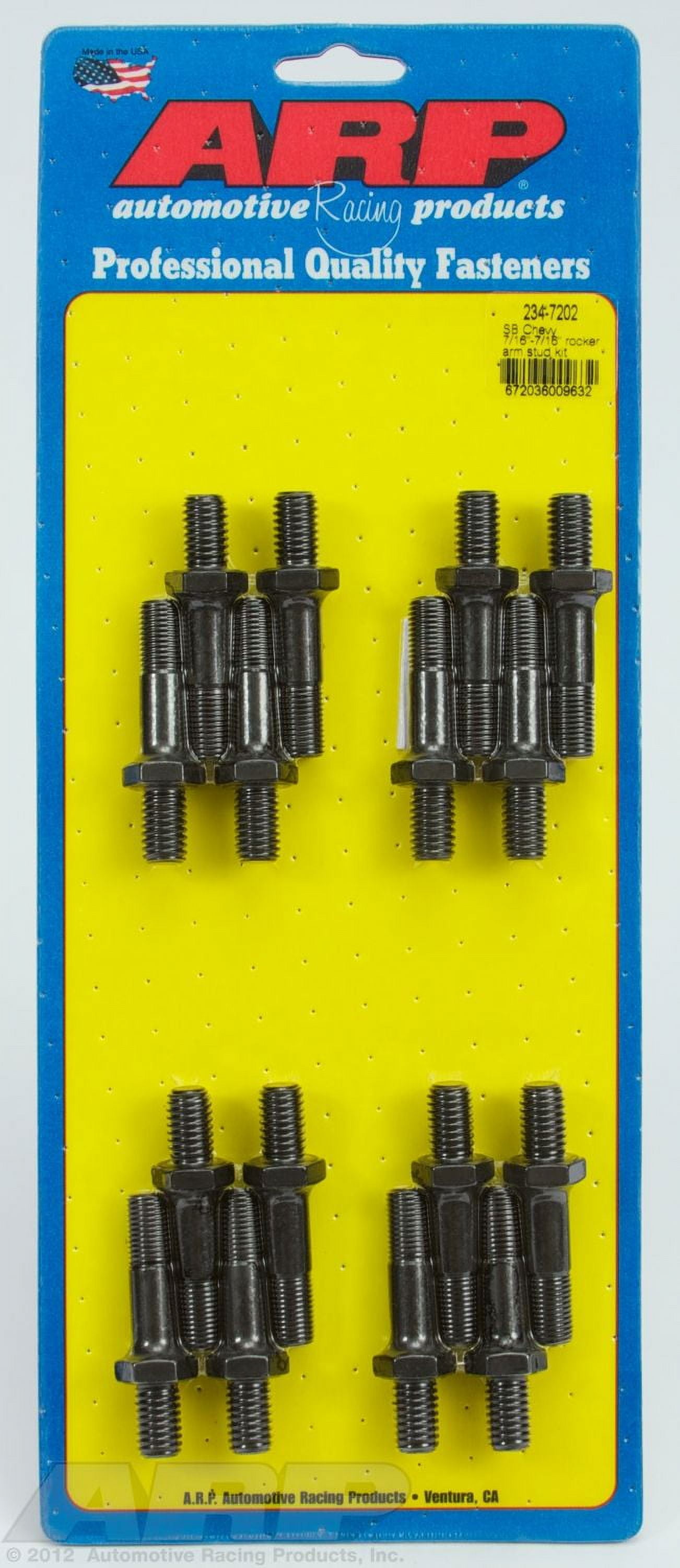 ARP 2347202 Pro Series Rocker Arm Stud Kit, Chrome Moly Steel With