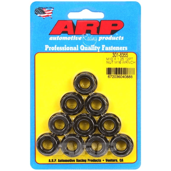 ARP 301-8355 Nut Kit, M10 x 1.25"