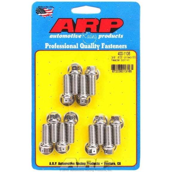 ARP 400-1106 3/8" x .875" UHL Stainless Steel Header Bolt Kit - 12 Piece