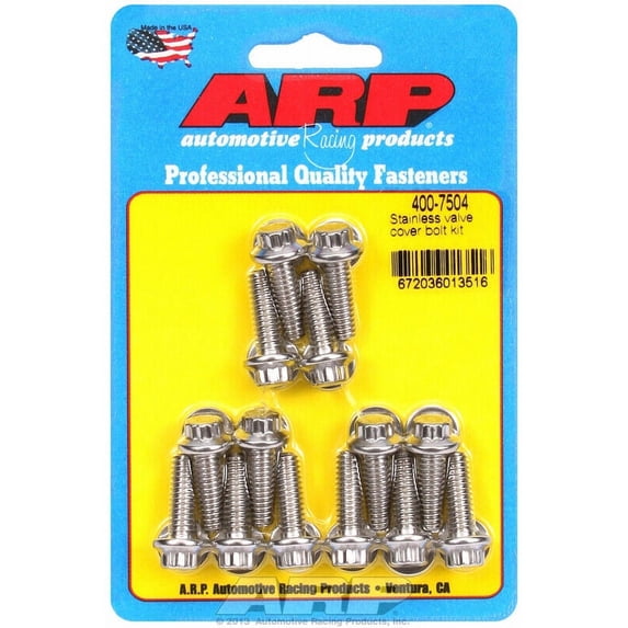 ARP 400-7504 Polished SS valve cover bolt kit