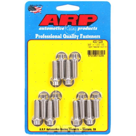 ARP 4001209 Universal- 1.000 In. Uhl- 12 Pieces Header Bolt & Stud Kits