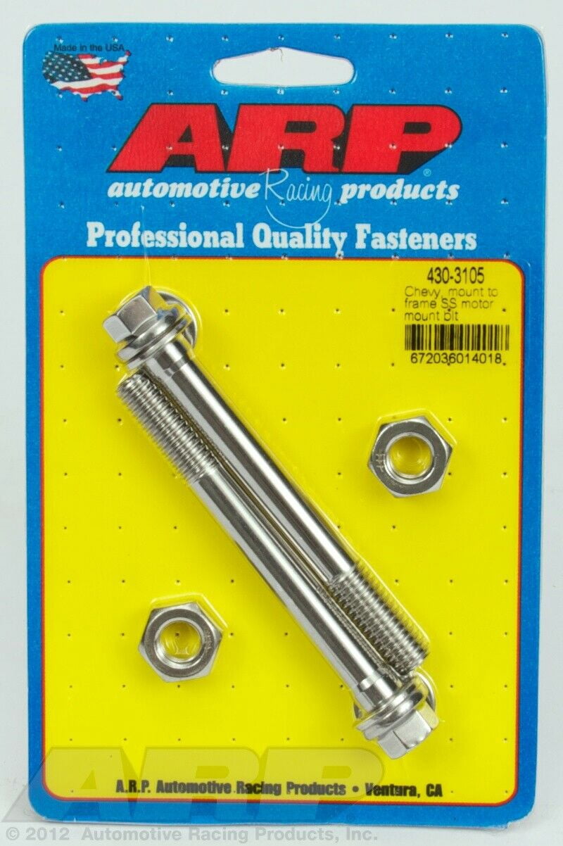 ARP INC. 430-3105 CHEVY, MOUNT TO FRAME, SS MOTOR MOUNT BOLT KIT ...