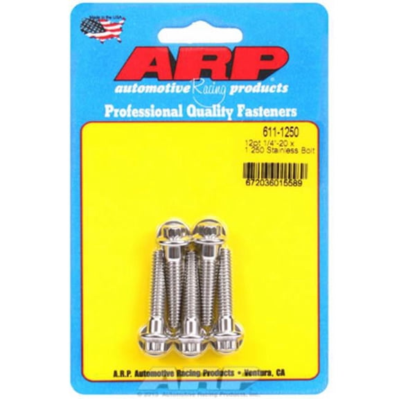 ARP 6111250 Sae Bolt Kit Stainless 300 0.25-20 x 1.250 In.