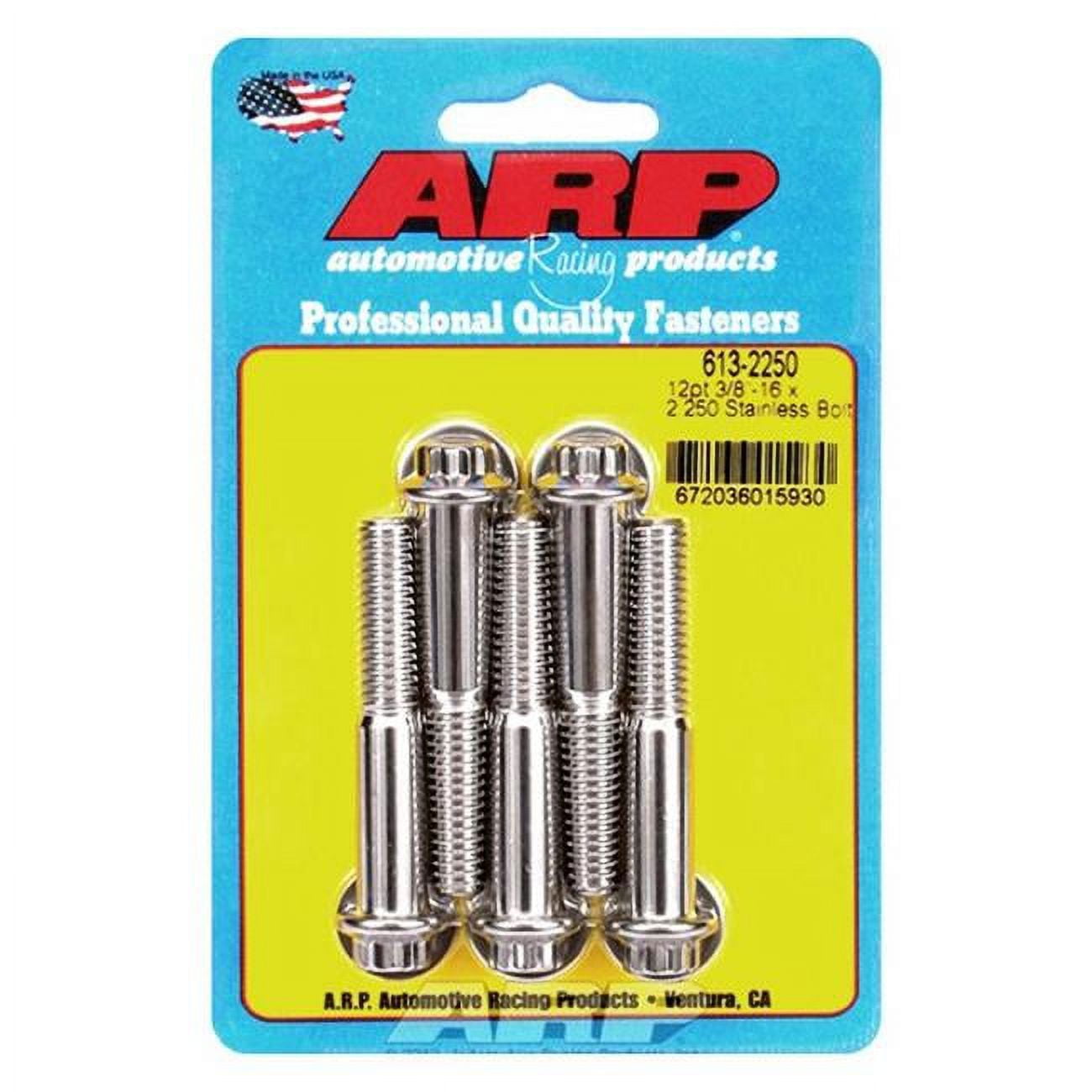ARP S/S Bolt Kit - 6pt (5) 3/8-16 x 4.500 ARP S/S Bolt Kit - 6pt (5) 3/8-16 x 4.500