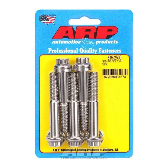 Arp SS Bolt Kit - 12pt 5pk 3/8 x 2.500
