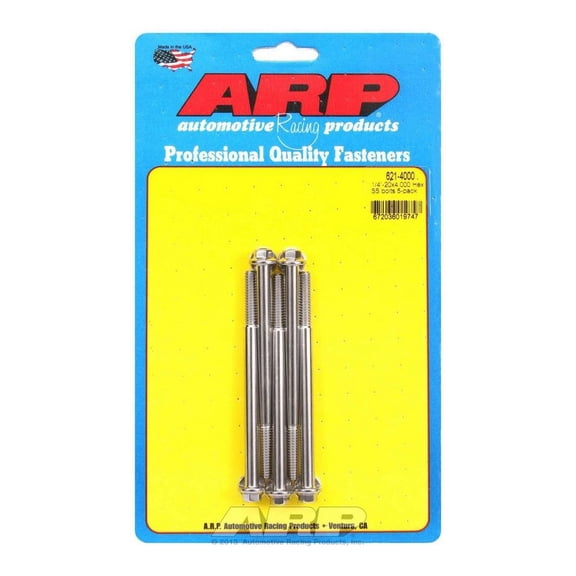 Arp S/S Bolt Kit - 6pt. (5) 1/4-20 x 4.000