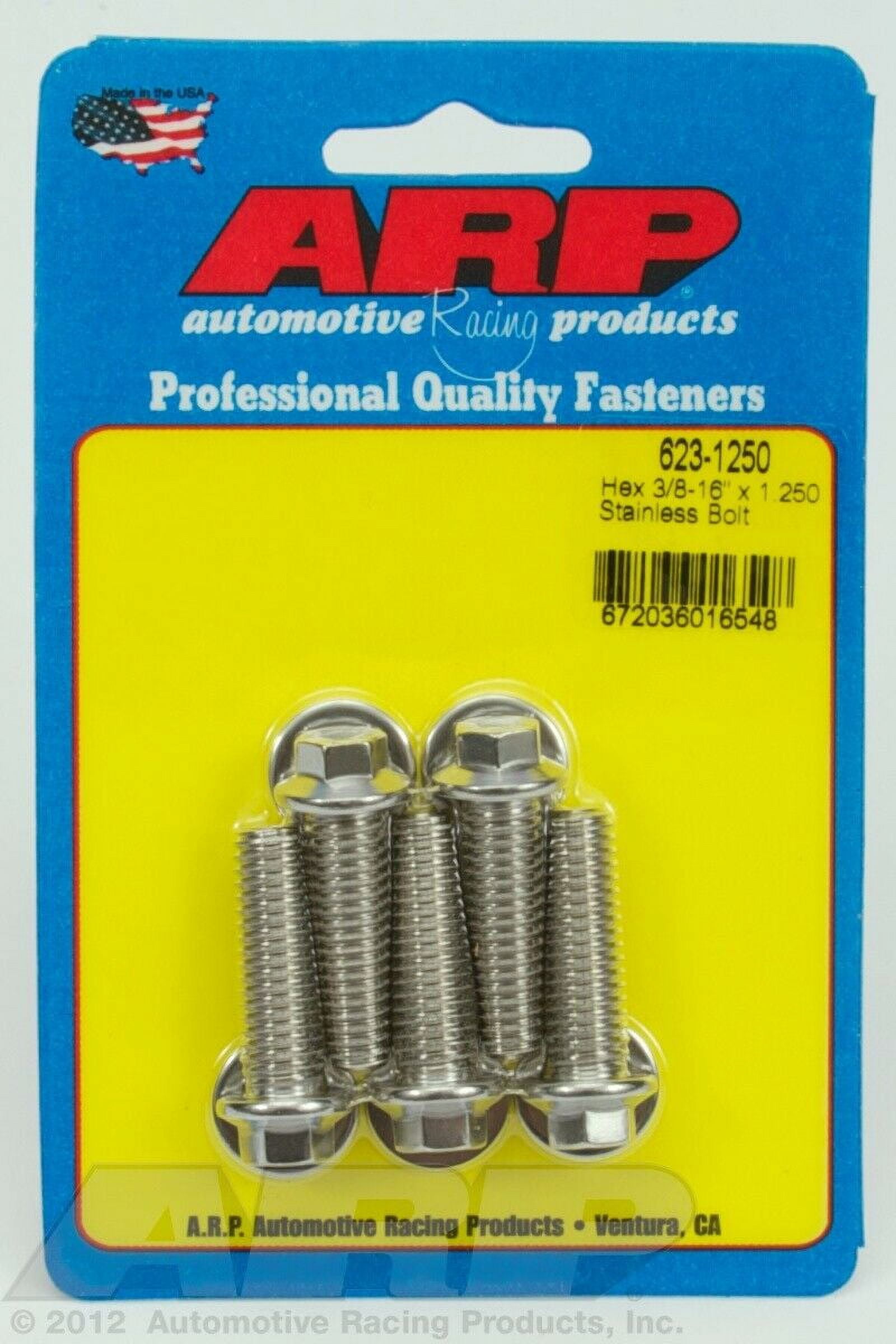 ARP S/S Bolt Kit - 6pt (5) 1/4-20 x 2.000 ARP S/S Bolt Kit - 6pt (5) 1/4-20 x 2.000