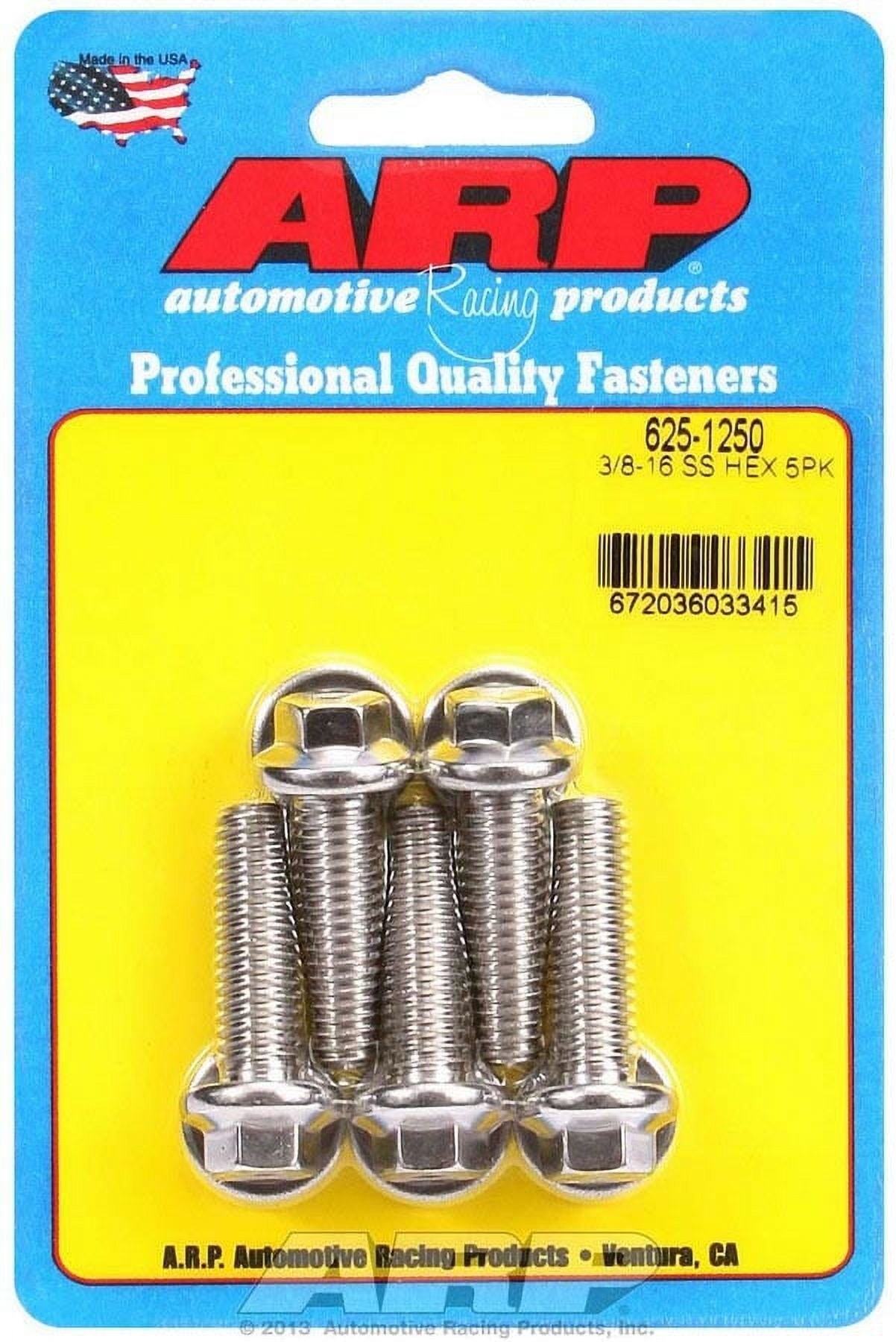 ARP S/S Bolt Kit - 6pt (5) 3/8-16 x 4.500 ARP S/S Bolt Kit - 6pt (5) 3/8-16 x 4.500