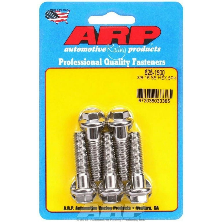 ARP Bolt Kit - 6pt (5) 3/8-16 x 1.500 ARP Bolt Kit - 6pt (5) 3/8-16 x 1.500