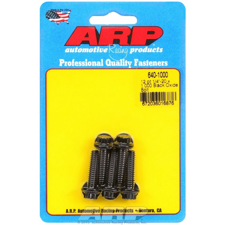 ARP Bolt Kit - 12pt (5) 1/4-20 x 1.000 ARP Bolt Kit - 12pt (5) 1/4-20 x 1.000