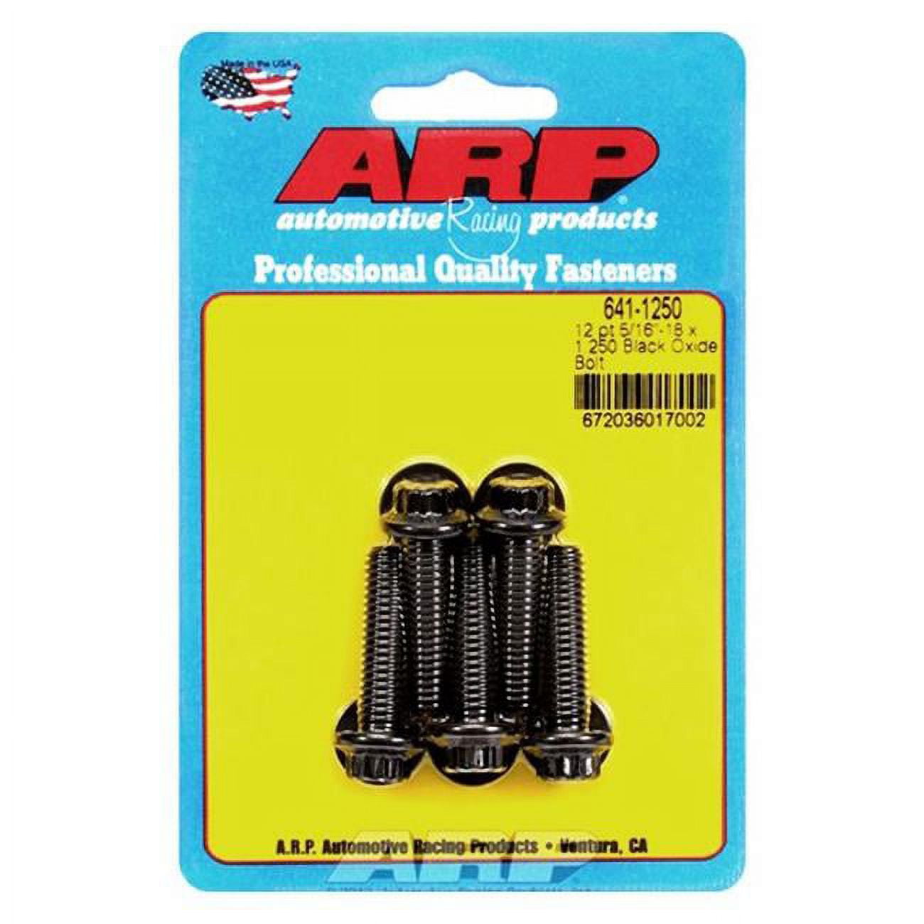 ARP S/S Bolt Kit - 6pt (5) 3/8-16 x 4.500 ARP S/S Bolt Kit - 6pt (5) 3/8-16 x 4.500