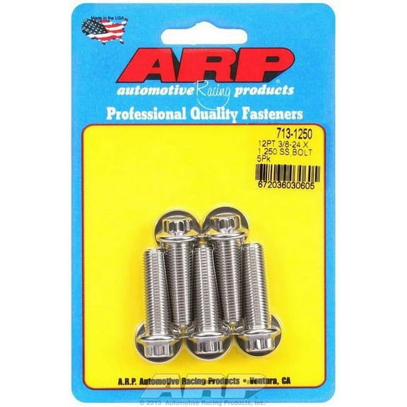 ARP 713-1250 Stainless Steel Bolt Kit - 12 Point - 0.37-24 x 1.250 in.
