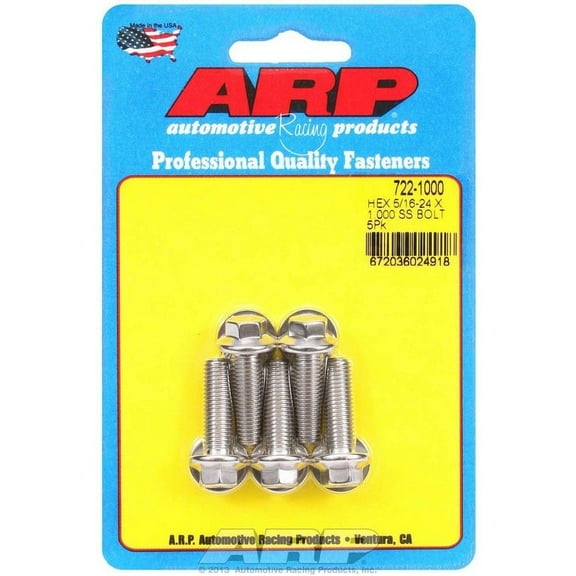 Arp S/S Bolt Kit - 6pt. (5) 5/16-24 x 1.000