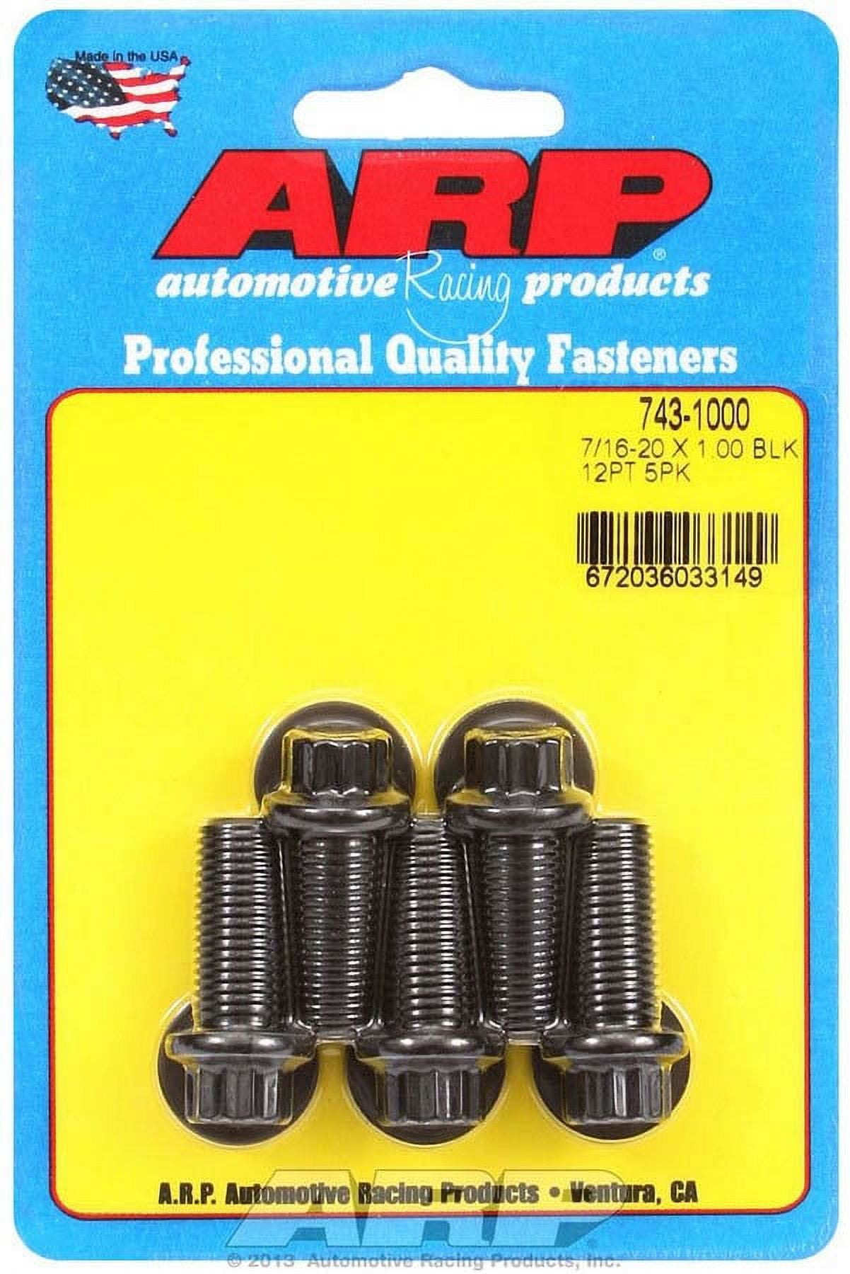 ARP Bolt Kit - 6pt (5) 7/16-20 x 1.250 ARP Bolt Kit - 6pt (5) 7/16-20 x 1.250