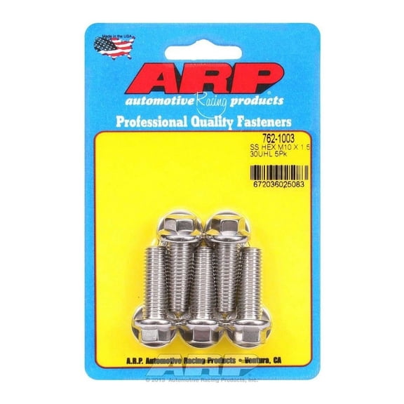Arp S/S Bolt Kit - 6pt. (5) 10mm x 1.5 x 30mm