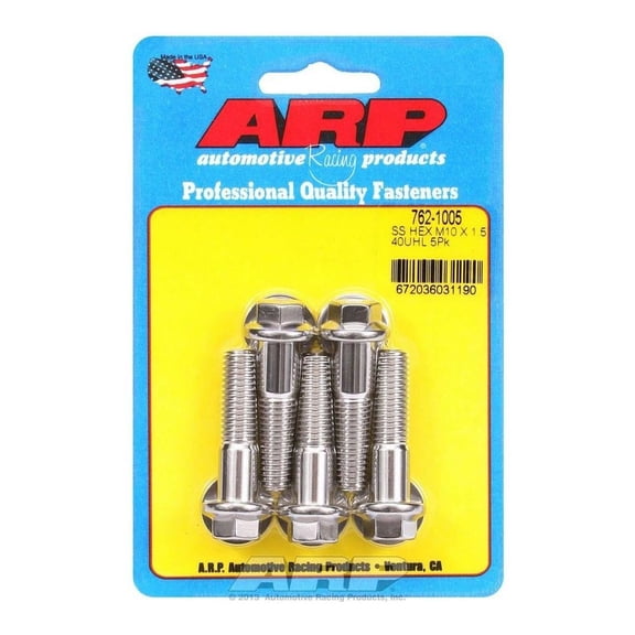 Arp 10mm x1.50x40 SS Hex Bolt Kit 5pk