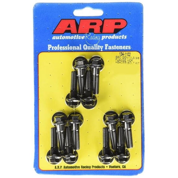 ARP A14-1341102 0.37 in. Flange Hex Header Bolt Kit SBC, GENIII LS