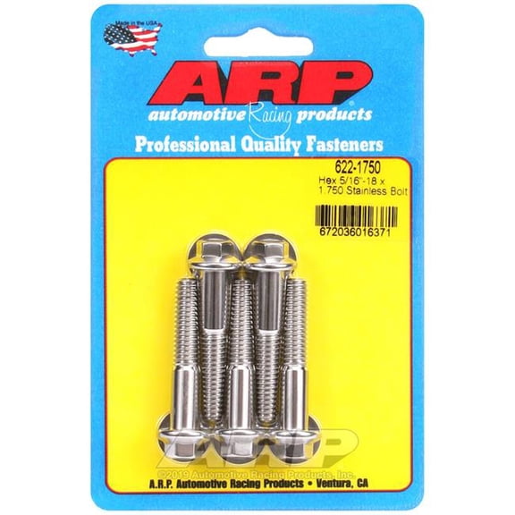 ARP ARP622-1750 1.750 in. Stainless Steel Bolt Kit, Pack of 5