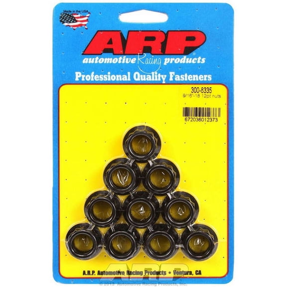 ARP Auto Racing 300-8335 9/16-18 12pt. Nuts (10)