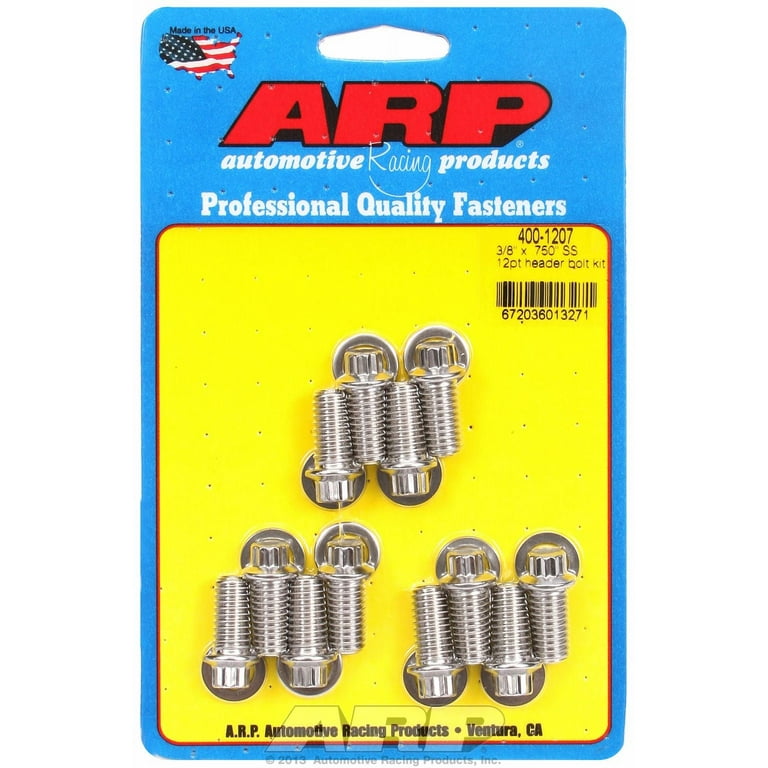 ARP S/S Bolt Kit - 12pt (5) 3/8-24 x .750 ARP S/S Bolt Kit - 12pt (5) 3/8-24 x .750
