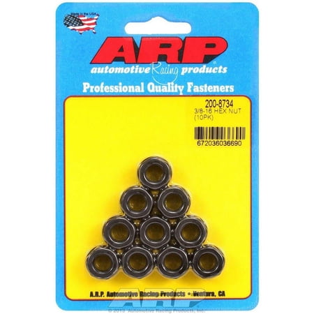 ARP Hex Nut 3/8-16 in Thread 10 pc P/N 200-8734