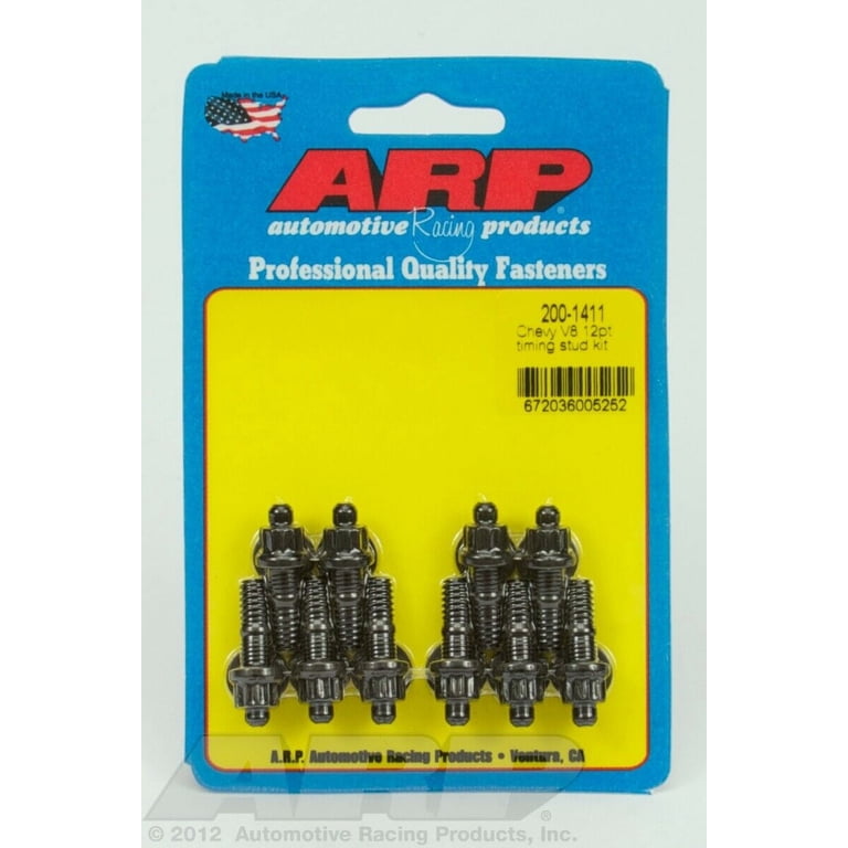 ARP 200-1411 Timing Cover Stud Kit - Chromemoly Black Oxide For Chevy Big/Small Block Engines