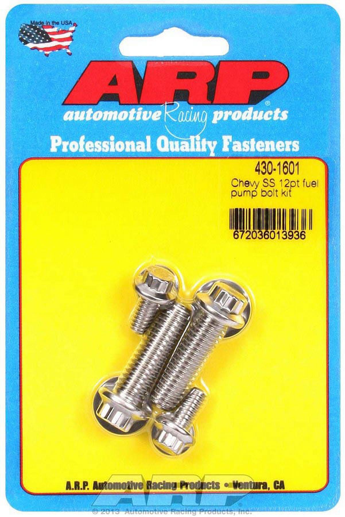 ARP S/S Chevy Fuel Pump Bolt Kit 12pt ARP S/S Chevy Fuel Pump Bolt Kit 12pt
