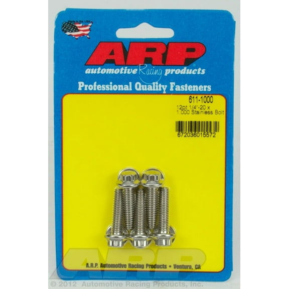 ARP INC. 611-1000 1/4-20 X 1.000 12PT SS BOLTS