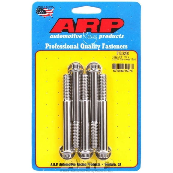 ARP INC. 613-3250 3/8-16 X 3.250 12PT SS BOLTS