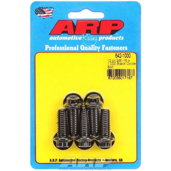 ARP INC. 642-1000 3/8-16 X 1.000 12PT BLACK OXIDE BOLTS