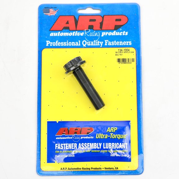 ARP LS Camshaft Sprocket Bolt | Fits 2007+ Single-Bolt Non-VVT LS 4.8L 5.3L 6.0L 6.2L | M16 8740 Chromoly | Higher Clamping Force | Conventional Torque Spec | Ultra-Torque Lubricant & Instructions