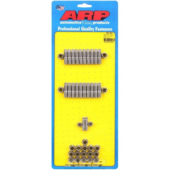 ARP Oil Pan Stud Kit Hex Nuts Polished Small Block Ford P/N 454-1901
