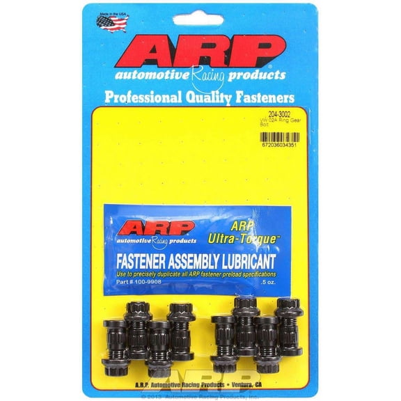 ARP Ring Gear Stud Kit 12 Point Nuts Black Oxide VW O2A P/N 204-3002