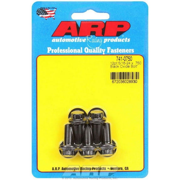 ARP Universal Bolt 5/16-24" Thread 0.750" Long Chromoly 5 pc P/N 741-0750