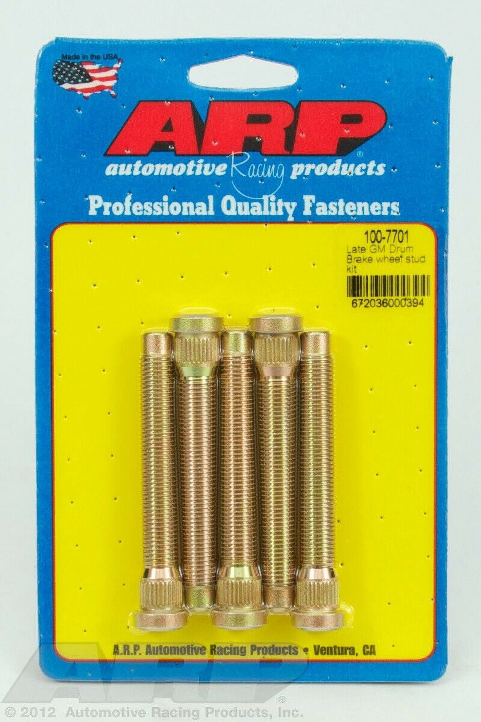 ARP Wheel Studs, Press-In Type, 7/16-20 in. RH Thread (100-7701 ...