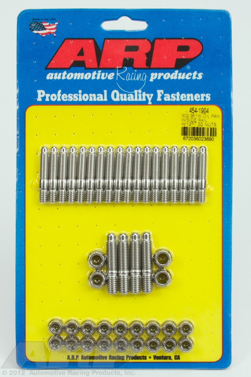 ARP for Ford 302/351W oil pan stud kit, w/side rail 454-1904